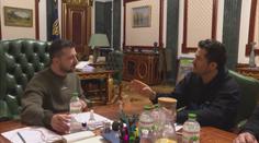 Ukrajinu navštívil známý herec. Se Zelenským probíral pomoc dětem