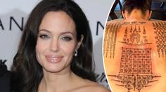 Angelina ukázala tetování! Znaky ji měly spojit s Pittem, nepovedlo se