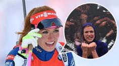 VIDEO: Koukalová zase rozveselila fanoušky: Stala se divokou tygřicí!