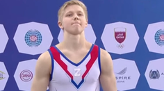Gymnasta s válečným symbolem: Udělal bych to znovu, Ukrajinci se chovali hrozně
