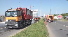 Požár kontejneru s elektroodpadem. Vzplály v něm použité baterie