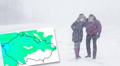 Na Vysočině napadlo už 12 cm za jediný den! Jak bude u vás? MAPY