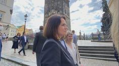 Vůdkyně běloruské opozice je v ČR! Půjde na demonstraci i za Zemanem