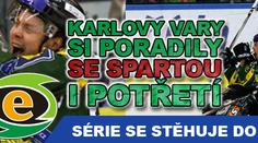 Karlovy Vary přejely Spartu i potřetí a vedou 3:1 na zápasy