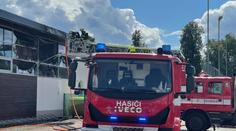 Aquapark v Jihlavě zachvátily plameny! Hasiči evakuovali desítky lidí