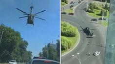 Americký vojenský vrtulník Black Hawk nouzově přistál v Bukurešti