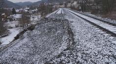 Železnici na Vsetínsku uzavřel sesuv půdy. Vlaky nepojedou zřejmě do konce března
