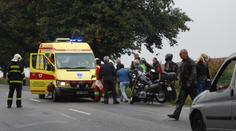 Spanilá jízda motorkářů skončila hromadnou nehodou sedmi z nich