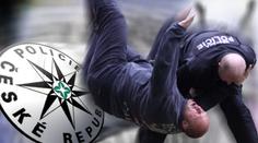 Cizinec zaútočil lahví na policistu. Rozbil mu hlavu