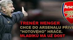 Trenér Wenger usilovně hledá tvořivého záložníka