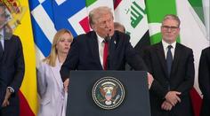Trump v Egyptě podepsal příměří v Gaze. Převzal i státní vyznamenání