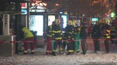 V Praze explodoval stánek, prodavač nezvládl plynovou bombu