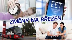 ZMĚNY V BŘEZNU: Nižší kauce na byt, víc peněz pro děti a nový čas