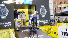 Úvodní časovku Tour de France vyhrál Lampaert. Pogačar dojel třetí