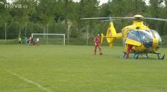 Chlapec dostal při fotbale ránu do hlavy, upadl do bezvědomí