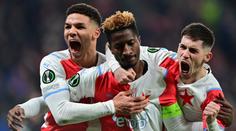 Slavia po dominantním výkonu porazila Linec, dvakrát se trefil Yira Sor