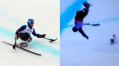 VIDEO: Chvíle HRŮZY na paralympiádě! Beznohý lyžař v kotrmelcích na ledovce