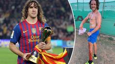 Zkrvavený Puyol vyděsil fanoušky! Proskočil sklem kvůli prkotině