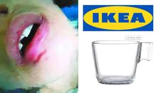 Uvařila si čaj do hrnku z IKEA, ten jí explodoval do obličeje
