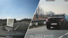 Řidič BMW předjel policejní hlídku rychlostí 222 km/h