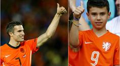 Mladý van Persie se potatil: Podoba i dovednosti s míčem VIDEO