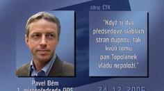 ODS zatím nechce ustoupit z návrhu složení nové vlády