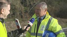 Na Třebíčsku opravují silnici. Kvůli povodním se u ní sesunul svah