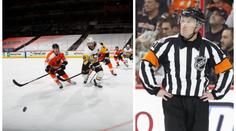VIDEO: Bezzubý rozhodčí zahájil sezonu NHL uvítacím projevem