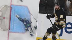 Momenty týdne v NHL: Zacha dal první gól v play-off, Šilovs čaroval lapačkou