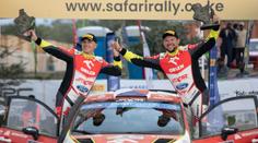 Prokop zajel životní výsledek ve WRC2. V Keni ho v cíli vítali domorodci