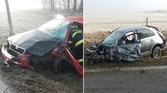 Šílené foto od Kunžaku-Mosty! Dvě osobní auta smetl nákladní vůz