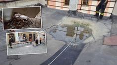 V Olomouci se propadl strop bytu, nevydržel nápor deště! FOTO