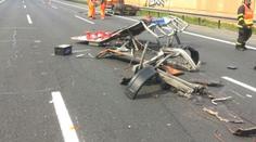 Řidič na D1 šel pomáhat zraněnému, smetlo ho jiné auto