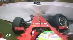 Pilotům F1 zatápěl v Silverstonu déšť. Massa to napálil do bariér