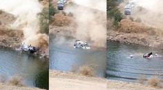 Na RALLYE šlo o život! Auto skončilo ve vodě, piloti se topili