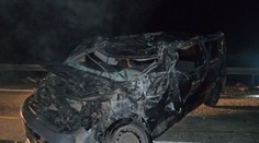 Auto se na Vysočině srazilo s dodávkou. Jeden mrtvý, tři zranění