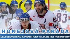 Češi rozstříleli Slováky 8:0 a jsou ve čtvrtfinále mistrovství světa