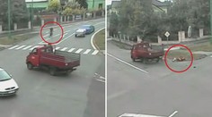 ŠÍLENÉ VIDEO: Auto nedalo přednost a smetlo cyklistu!