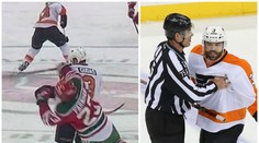 Řezník Gudas opět řádil. 'Vypnul' dalšího soupeře a nedohrál!