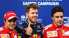 Suverén Vettel urval v deštivé Malajsii další pole position