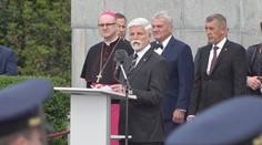 Záznam pietního aktu s projevem prezidenta republiky na pražském Vítkově