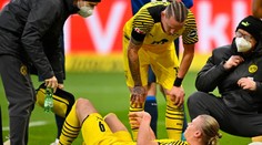 Gólem přispěl k výhře, potom se zranil. Dortmund opět přišel o Haalanda