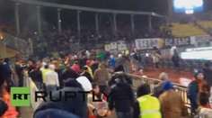 Běsnění fanoušků v Rusku! Nacistické symboly a násilí!