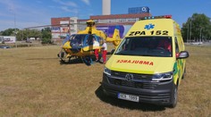 Muže v Pardubicích zasáhl elektrický proud. Vrtulník ho odvezl do Prahy
