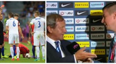 To byl céres! Trenér Slováků seřval reportéra jako malého kluka