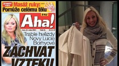 Lucie Borhyová je na MRAZY dobře připravená! Hřát ji bude tento kabát
