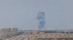 Obří exploze v Číně. Chemičku pohltily plameny, valí se oblaka dýmu