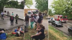 Na Slovensku se převrátil autobus. Třicet zraněných, jeden kriticky!