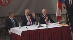 Návštěva prezidenta v Ústeckém kraji vrcholí. V Děčíně kritizoval vládu