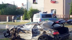 Audi letělo vzduchem, zbyl z něj vrak! Řidič nadýchal 2,16 promile